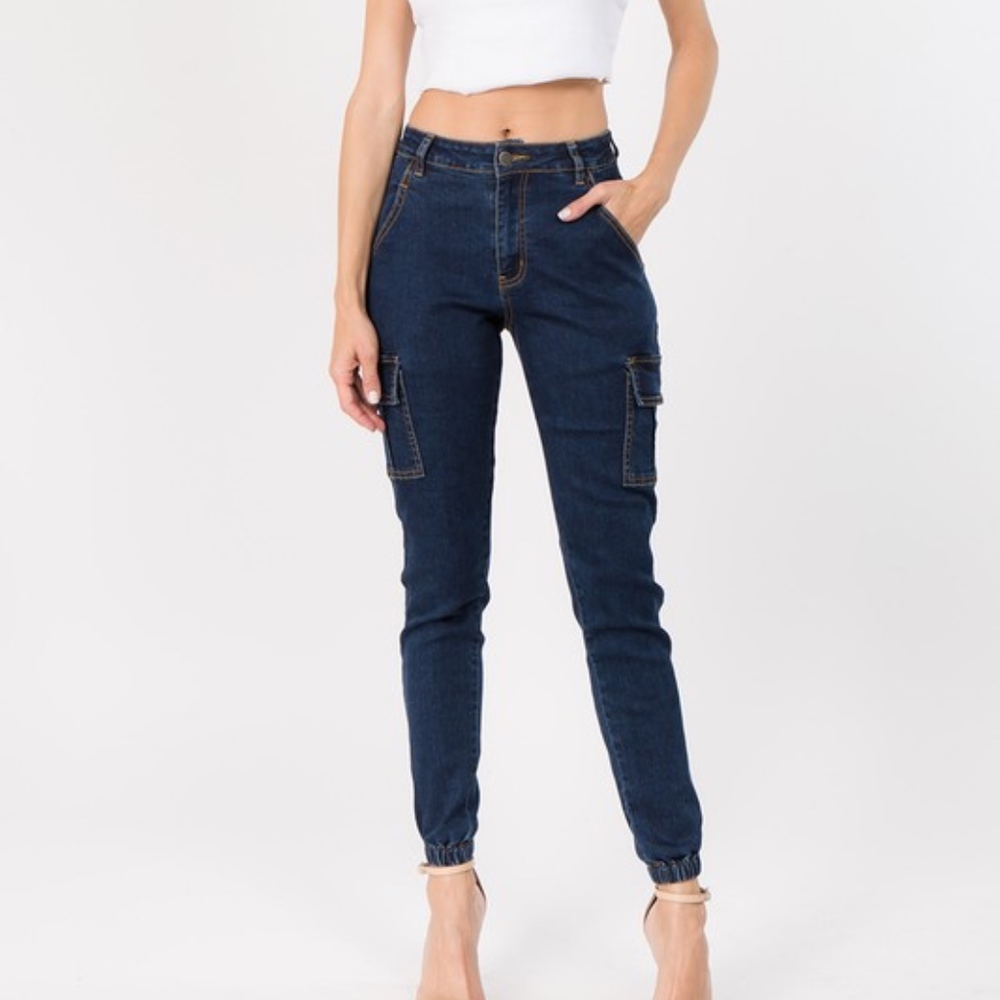 NEW CARGO DENIM JOGGERS